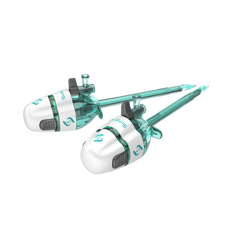 5*100mm Trocar Desutilizável Estéril Sem Lâmina para Cirurgia Torácica Tipo Easypass Surgsci