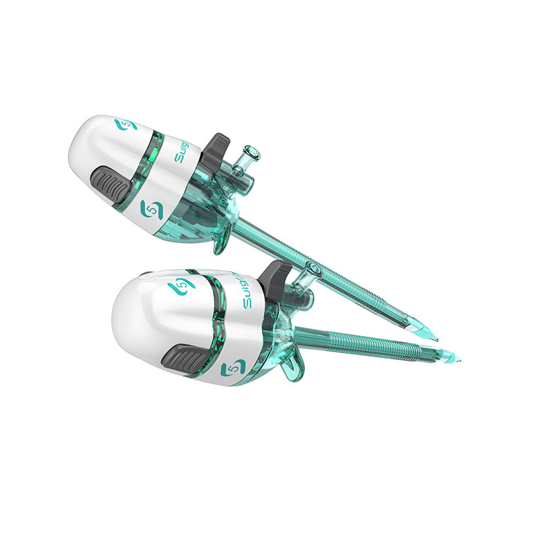 5*100mm Trocar Desutilizável Estéril Sem Lâmina para Cirurgia Torácica Tipo Easypass Surgsci