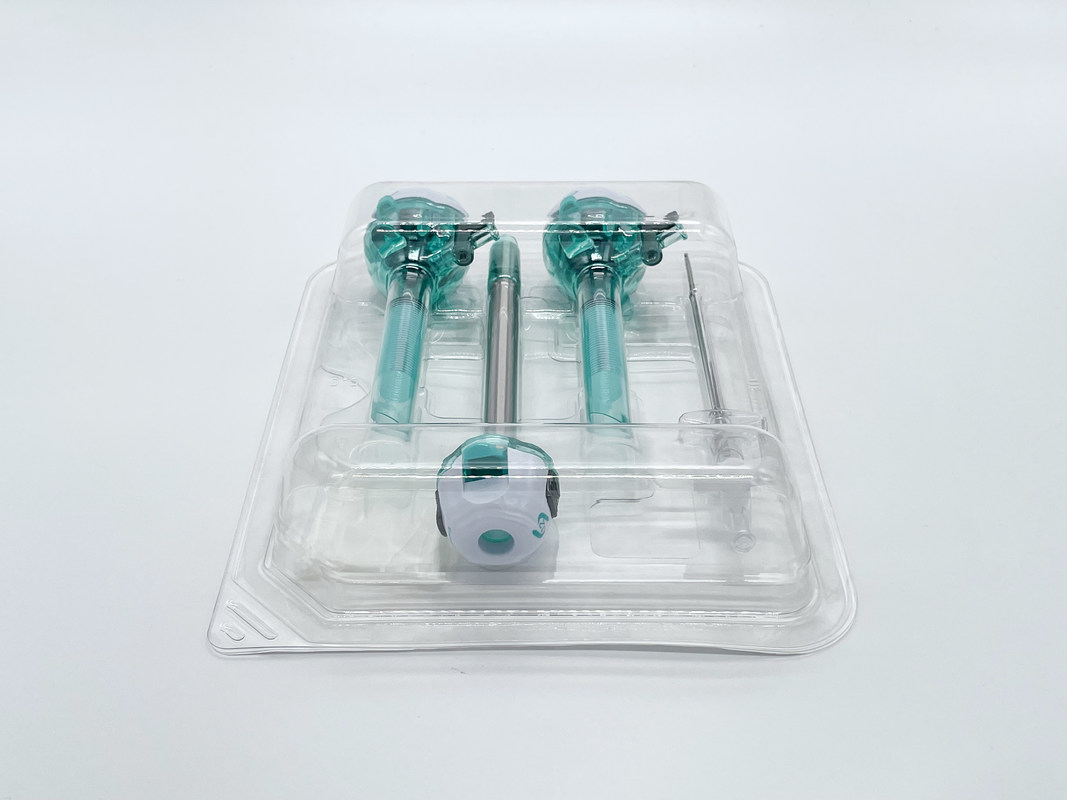 Surgsci Trocar Kit 12mm Cirurgia Abdominal Instrumentos estéreis Kit Trocar Visível Trocar Óptico